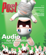 Cover of Post magazine featuring a cartoon rabbit hanging upside down, wrapped in string, with other rabbits below.