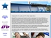 A website interface featuring a blue header, a sidebar with logos, and a main content area with text and images.