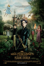 Movie poster featuring a young woman in a dark suit and several other youths in a misty, forest setting.