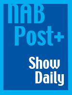 NAB Post+ Show Daily logo on a blue background.
