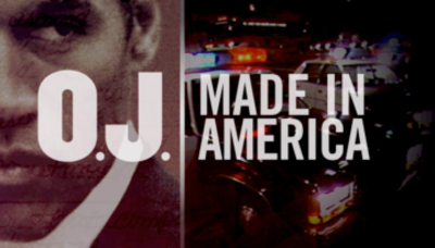 Split graphic with a man's face on the left and police cars at night on the right with text overlay.