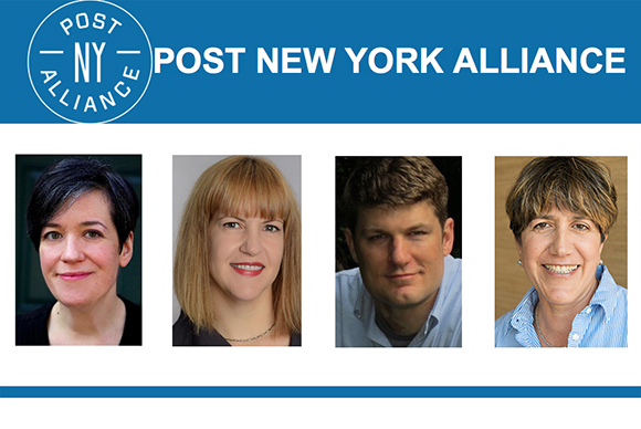Post New York Alliance logo above four portrait headshots of diverse individuals.