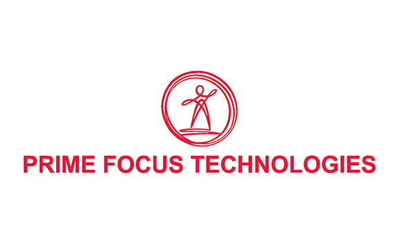 Red logo of Prime Focus Technologies featuring a stylized human figure inside a circle.
