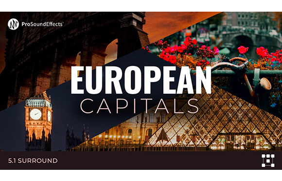 Collage featuring Big Ben, the Louvre pyramid, and cityscapes with the text EUROPEAN CAPITALS.