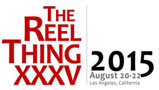 Red text reading 'The Reel Thing XXXV' next to black text reading '2015 August 20-22 Los Angeles, California'.
