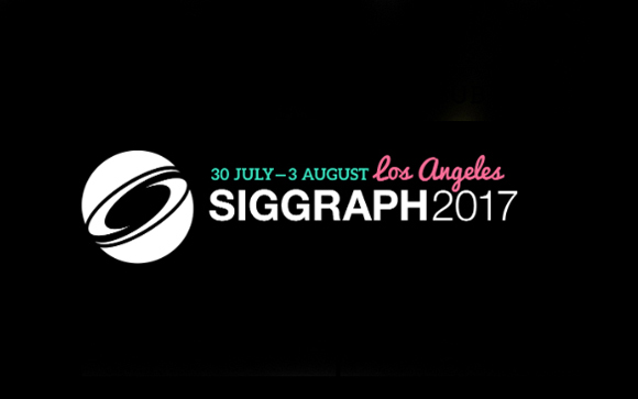 SIGGRAPH 2017 logo with dates 30 July – 3 August in Los Angeles.
