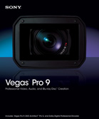 A close-up of a camera lens inside a black rectangular frame against a dark blue background.
