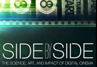 Book cover with film strip imagery and the title Side by Side in large white text.