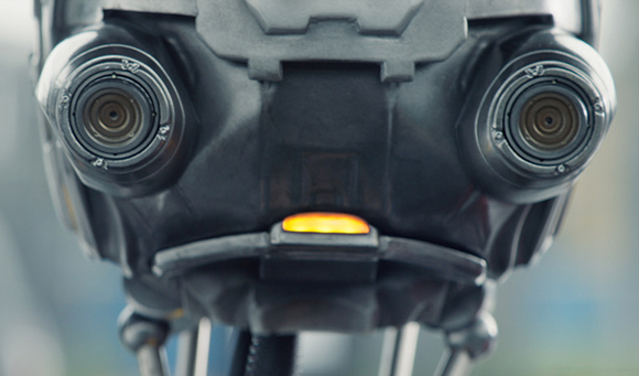 Close-up view of two circular camera lenses mounted on a black textured device.
