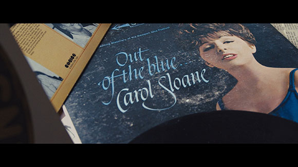 Album cover for Out of the Blue by Carol Sloane featuring a portrait of the singer.
