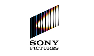 Sony Pictures logo featuring a stylized parallelogram with vertical colorful light streaks.