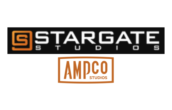 Logos for Stargate Studios and AMPCO Studios on a white background.