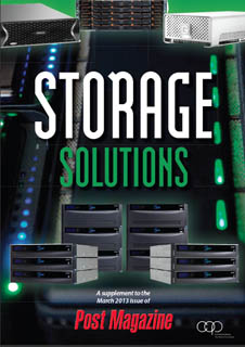 Magazine cover titled Storage Solutions featuring various server hardware components.