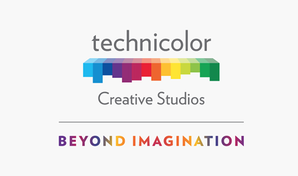 Technicolor Creative Studios logo with a multicolored spectrum bar and the slogan Beyond Imagination.