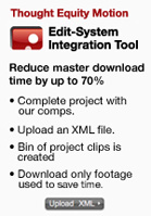 Ad for Thought Equity Motion tool claiming to reduce master download time by up to 70%.