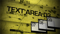 Yellow textured background with large black text and three numbered rectangular boxes in the corner.