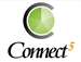 Logo featuring a green circular icon inside a dark grey crescent and the text Connect5.