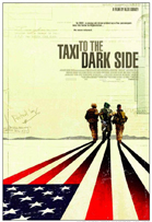 Movie poster showing three soldiers walking on an American flag pattern toward a horizon.