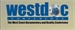 Blue text reading 'westcoast' with a globe icon replacing the 'o', above a blue bar and subtitle.