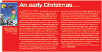 Textual editorial discussing the history and origins of a Christmas-themed musical piece.