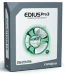 Software box for EDIUS Pro 3 Professional Editing Software by Canopus.