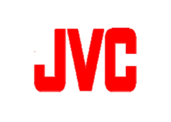 Red JVC logo on a white background.